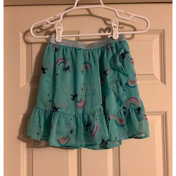 Sonoma Other - Sonoma girls size 12, unicorn and rainbow themed skirt, teal background